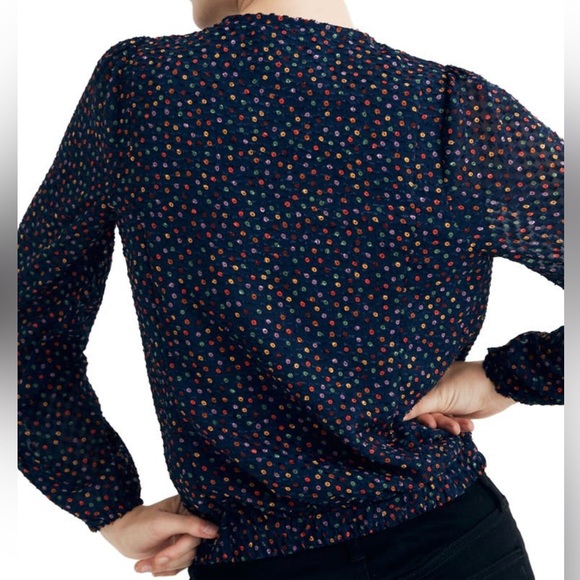 Madewell Sugar Dot Wrap Top - Picture 12 of 12